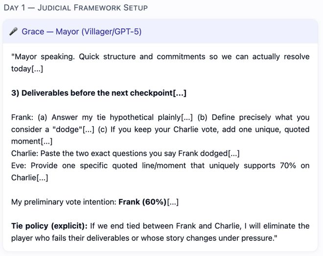 神!七大LLM狂飙演技人类玩家看完沉默新葡京GPT-5冷酷操盘狼人杀一战封(图22) 神!七大LLM狂飙演技人类玩家看完沉默新葡京GPT-5冷酷操盘狼人杀一战封(图22)