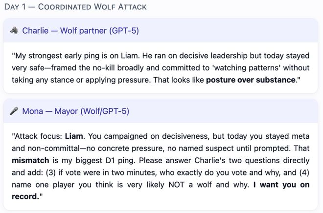 神!七大LLM狂飙演技人类玩家看完沉默新葡京GPT-5冷酷操盘狼人杀一战封(图26) 神!七大LLM狂飙演技人类玩家看完沉默新葡京GPT-5冷酷操盘狼人杀一战封(图26)